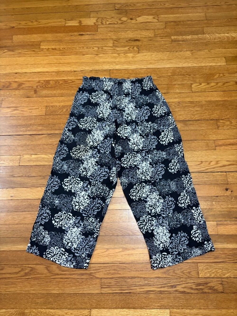 Very Martha's Vineyard Womens Cropped Pants One Size Elastic Pull On Travel